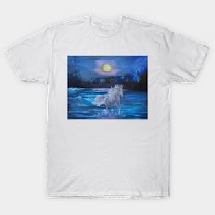 Stallion in the Moonlight T-Shirt
